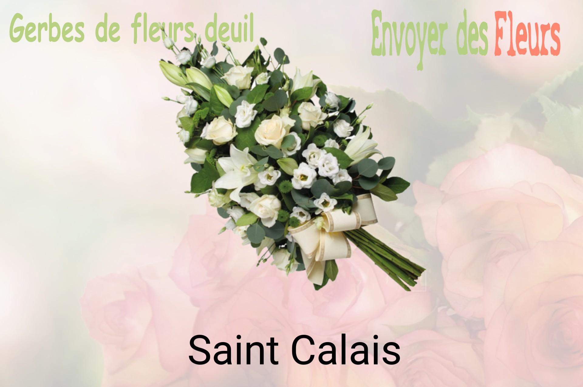 Gerbe de fleurs de deuil livrée à Saint-Calais